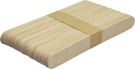 Eclet 200 Sticks(100 Colored and 100 Plain) Sticks Natural Wooden ice ...