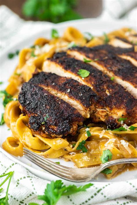 Blackened Chicken Alfredo Recipe - Chisel & Fork
