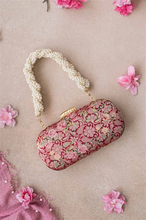 Buy AMYRA Elora Capsule Clutch - Red Online in India - The AMYRA Store