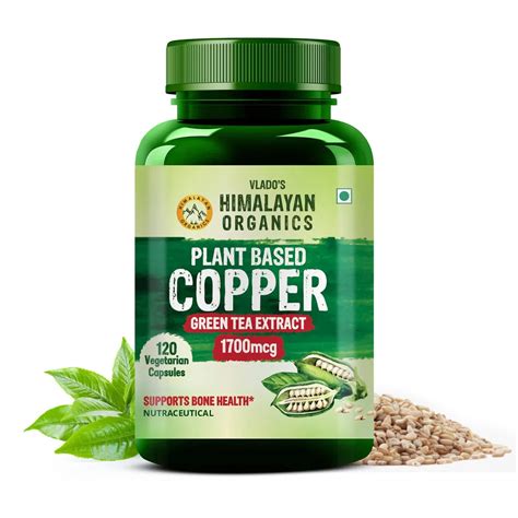 Buy Vlado's Himalayan Organics, Plant Based Copper with Green Tea ...