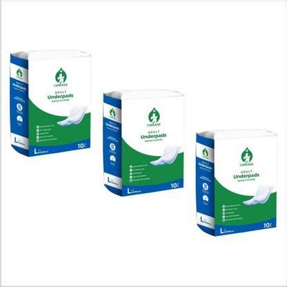 CAREAGE Premium Adult Underpads | Large 60 X 90 cm | (30 Pieces) Adult ...