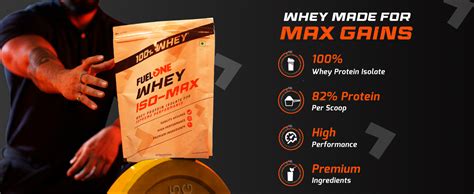FUELONE Whey Iso-Max (Chocolate, 1kg / 2.2lbs) | Whey Protein Isolate ...