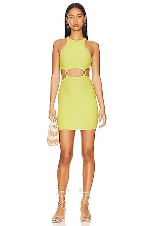Lovers and Friends Collins Mini Dress in Chartreuse Green | REVOLVE