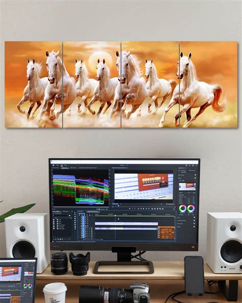 7 horse Split Poster - (4 feet by 1.5 feet)– Dope Street