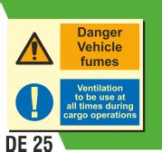 Deck and Engine Room Signage DE 25 | Signages | Prolite