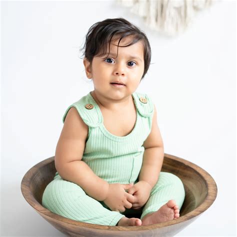 Lime Green Sleeveless Ribbed Romper | Softsens Baby – Softsens Baby ...