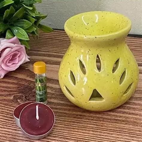 ME & YOU Decorative Ceramic Aroma Oil Burner Diffuser for Home ...