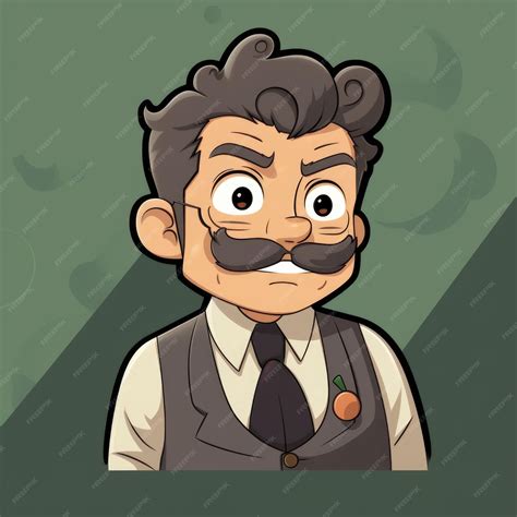 Walter bishop fringe personaje de dibujos animados ia generativa | Foto ...