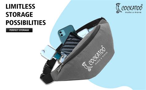 Cockatoo Waist Bag for Men & Women,Fanny Pack for Women, : Amazon.in ...
