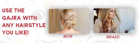Fitness Fit Girls and Women Artificial Hair Accessory Gajra (Multicolor ...