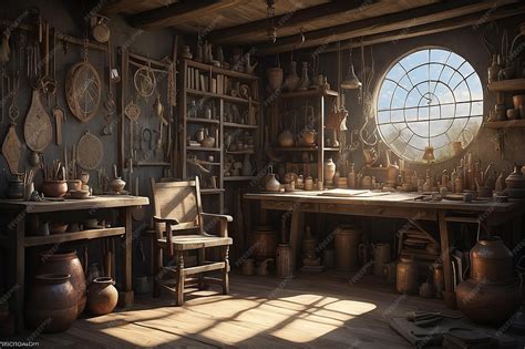 Premium AI Image | Fantasia Forge Inside the Dreamweavers Workshop of ...