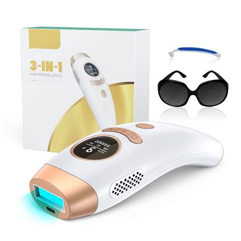 IPL Hair Removal Device | Laser Permanent 3-in-1 | 999,900 Flashes | FDA Cleared | Home Use for ...