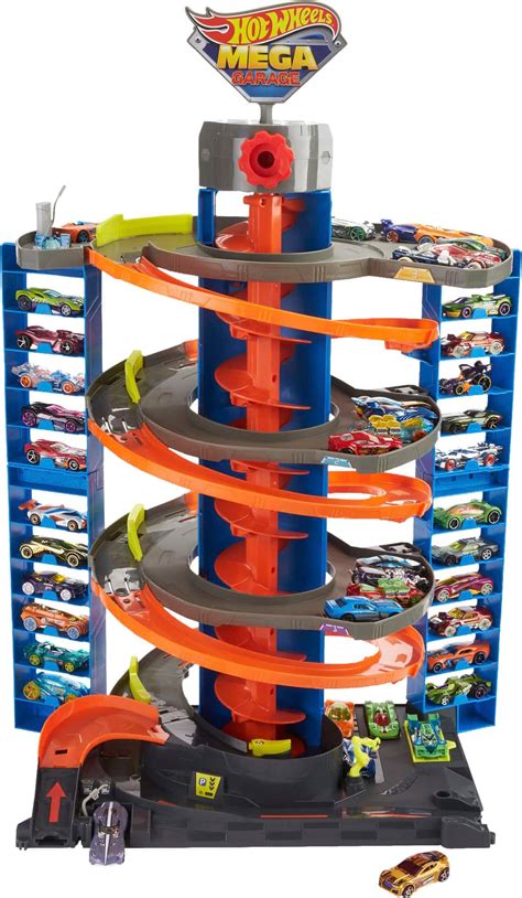Customer Reviews: Hot Wheels City 50 Mega Garage Blue/Orange GTT95 ...