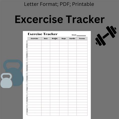 Exercise Template Printable 的图像结果