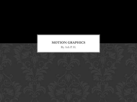 Image result for Motion Graphics PowerPoint