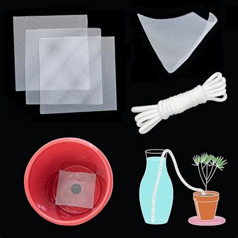 50 Pcs Plant Pot Bottom Hole 4" Mesh Pad, Keep Soil from Falling Out ...