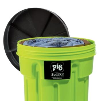 PIG® Spill Kit in 115-Liter High-Visibility Container - KIT245 — New ...