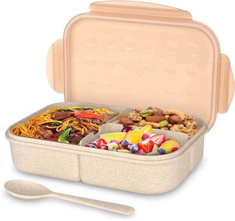 Lunch Box for Kids - Tiffin Box for Kids, Plastic Lunch Box for Office ...