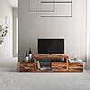 PS DECOR Solid SHEESHAM Wood TV Entertainment Unit/Cabinet for Living ...