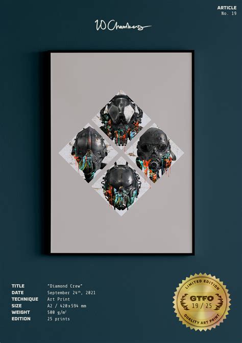 GTFO - Collectable art print-"Diamond Crew", No 19 out of 25. – SHOP ...