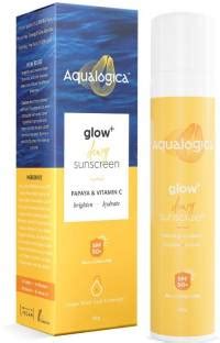 Aqualogica Sunscreen - SPF 50 PA++++ Glow+ Dewy Sunscreen with SPF 50 ...