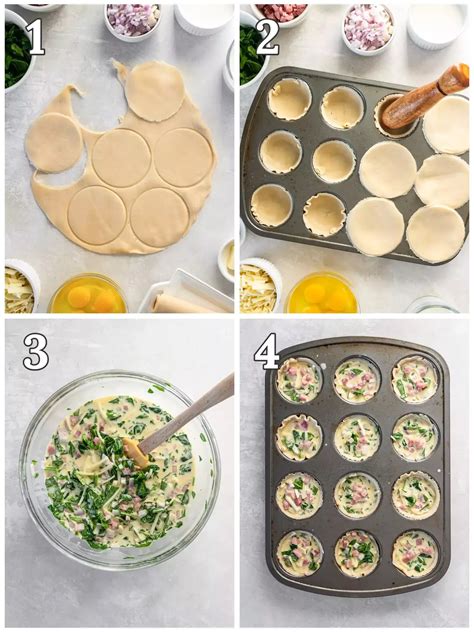 Muffin Tin Quiches with Ham, Broccoli, and Cheddar in 2025 | Mini quiche recipes, Quiche recipes ...