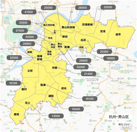 2021年杭州市行政区划调整后各区板块最新限价地图（7月）-口水杭州-杭州19楼