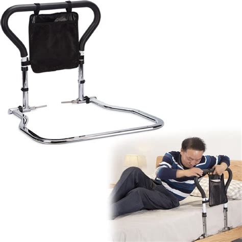 NUCARTURE Adjustable Bed Side Rail for Adults Safety Bed Assist Railing ...