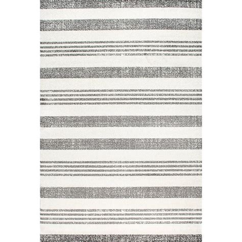nuLOOM 8 X 11 (ft) Grey Indoor Stripe Area Rug RZPL03A-71001010 at ...