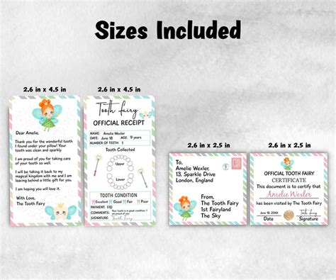 Tooth Fairy Note, Tooth Certificate, First Lost Tooth, Fairy Printable ...