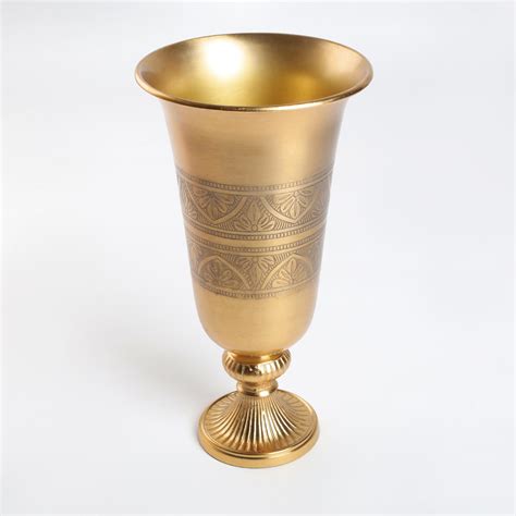 Buy Hoovu Metal Etched Vase from Home Centre at just INR 2999.0