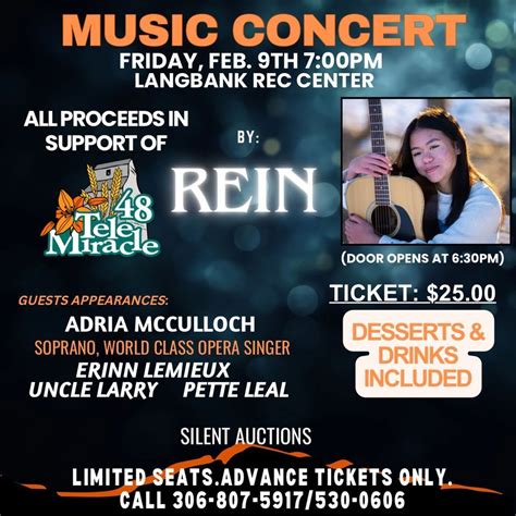 Telemiracle concert, Langbank Community Rink/Centre, Alida, February 9 ...