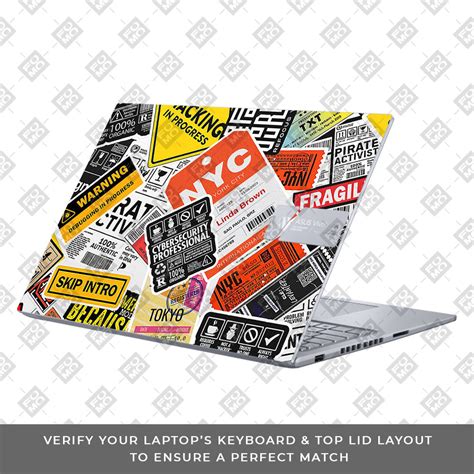 Tech Aesthetic Sticker Collage Asus VivoBook 16X K3605 Laptop Skin