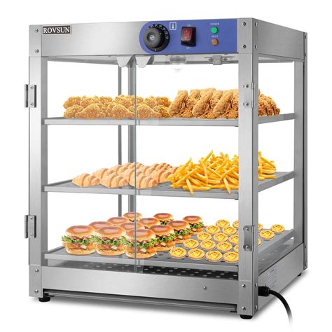 ROVSUN 3-Tier 110V Food Warmer, 800W Commercial Food Warmer Display ...