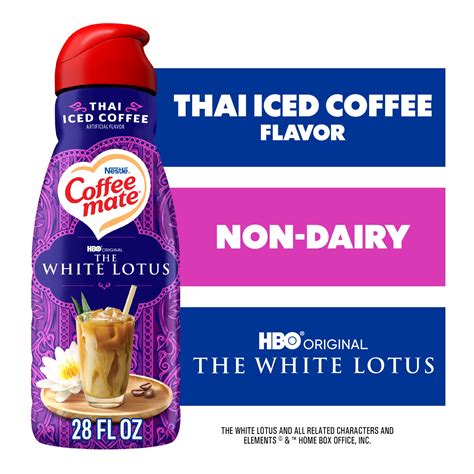 Coffee mate White Lotus Thai Iced Coffee Flavored Creamer, Non-Dairy ...