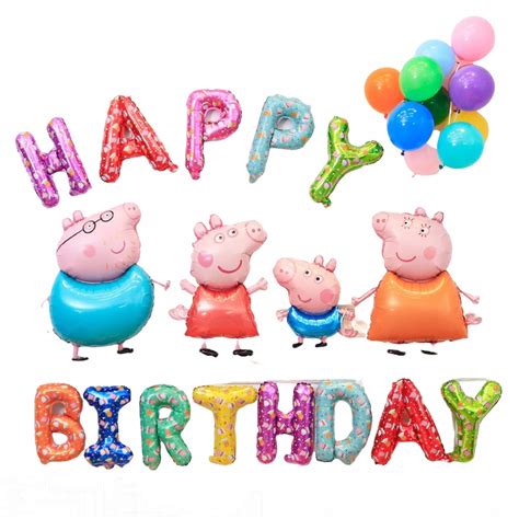 Buy HIGHLAND Peppa Pig Birthday Decorations – Peppa Pig Birthday Party ...
