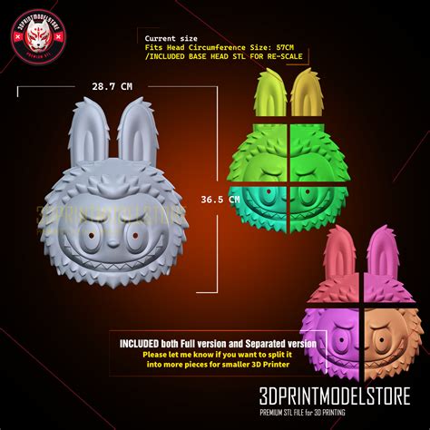 Labubu Mask Printable