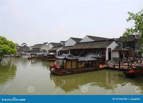 Suzhou Canal and Old Town. Travel in Suzhou City, China in 2009 Stock ...