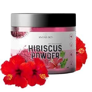 Buy Antar-Sci 100% Pure & Natural Hibiscus Powder | 200 grams, Ideal ...