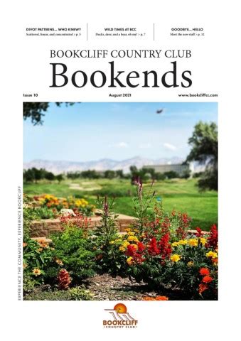 August Bookends - Flipbook by Bookcliff Country Club | FlipHTML5