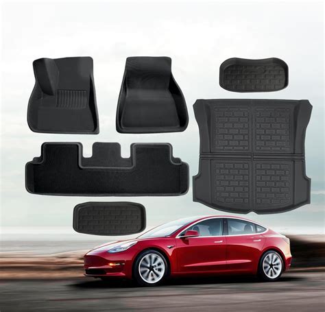 LOUVEROLA NAVOROGE Floor Mats Tesla Model 3 2017-2024 Custom India | Ubuy