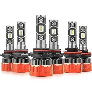 MOSTPLUS 8000 Lumens 80W/Pair-9005+H11+9006 All-in-One LED-TX1860 Chip ...