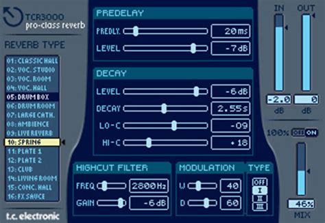 Roland India - TCR 3000 Reverb | VS Plug-In by T.C. Electronic