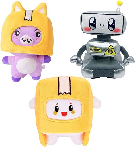 Buy Jalusini Foxy and Boxy Plush Robot Plush Toy,Anime Cartoon Stuffed ...