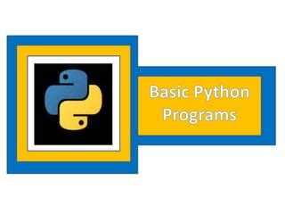 Image result for Basic Python Programs