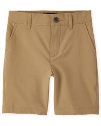 Boys Uniform Quick Dry Woven Chino Shorts - TAN | The Children's Place