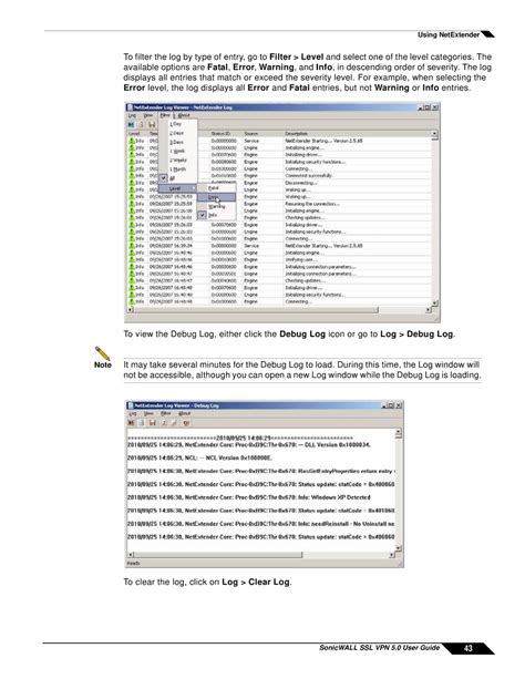 Configuring NetExtender: Advanced Properties Guide for SonicWALL ...