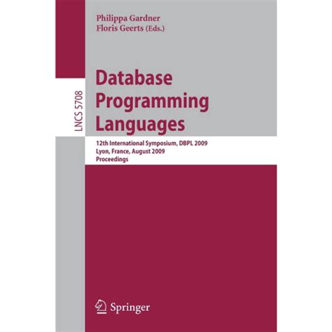 Database Programming Languages 的图像结果