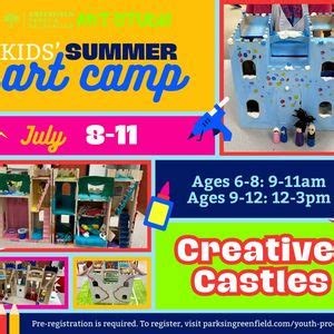 Kids Summer Art Camp: Creative Castles, 280 N Apple St, Greenfield, IN ...