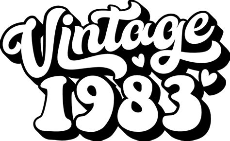 Vintage 1983, All Original Parts Svg Gráfico por 99SiamVector ...